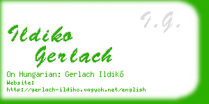 ildiko gerlach business card