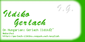 ildiko gerlach business card